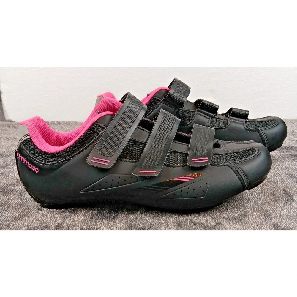 Tommaso Women's Cycling Shoes Pisa 100 Black & Pink‎ Size 10